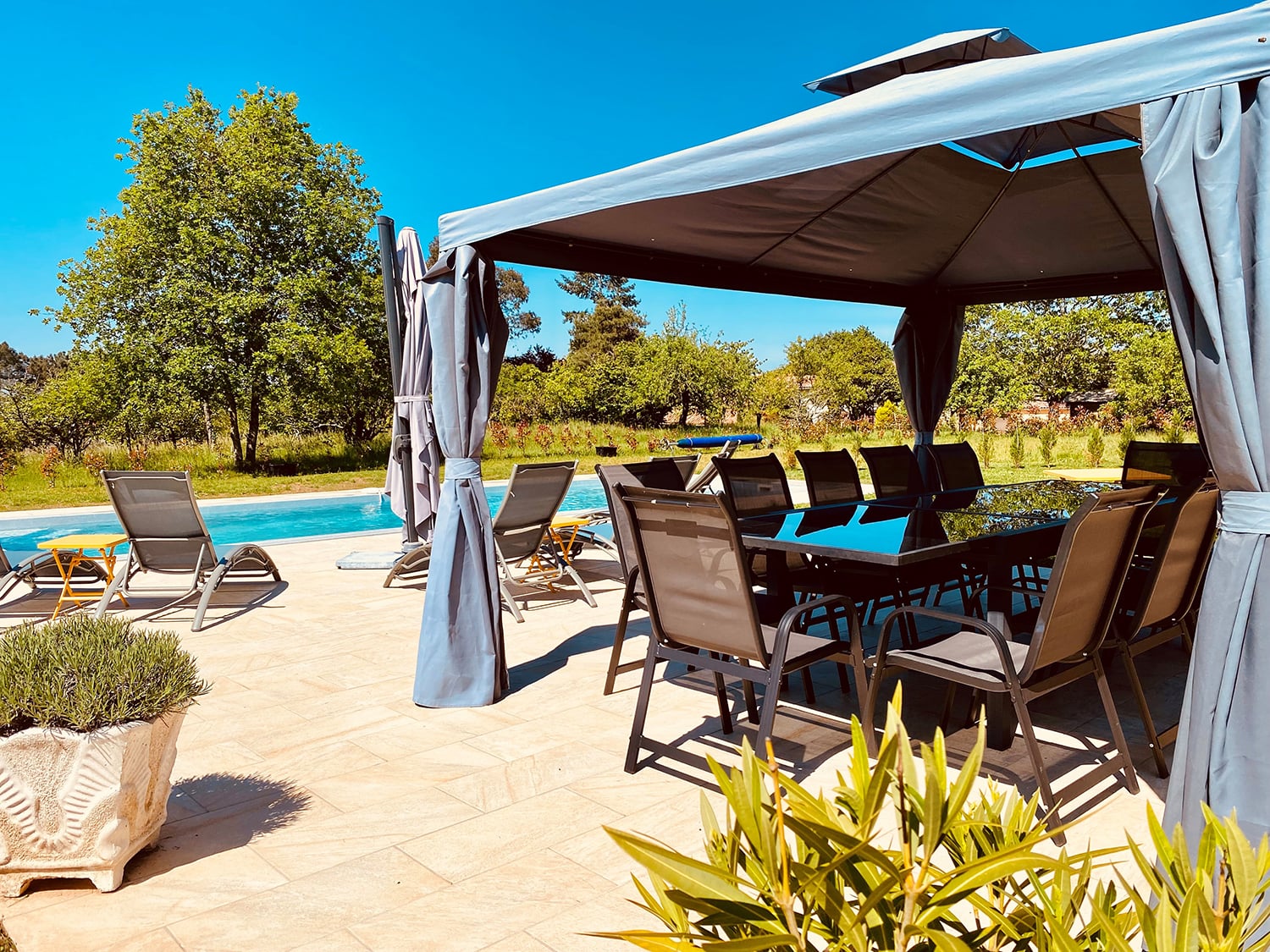 Private heated pool | Main house