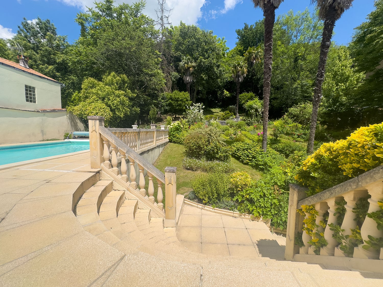 Private heated pool and garden