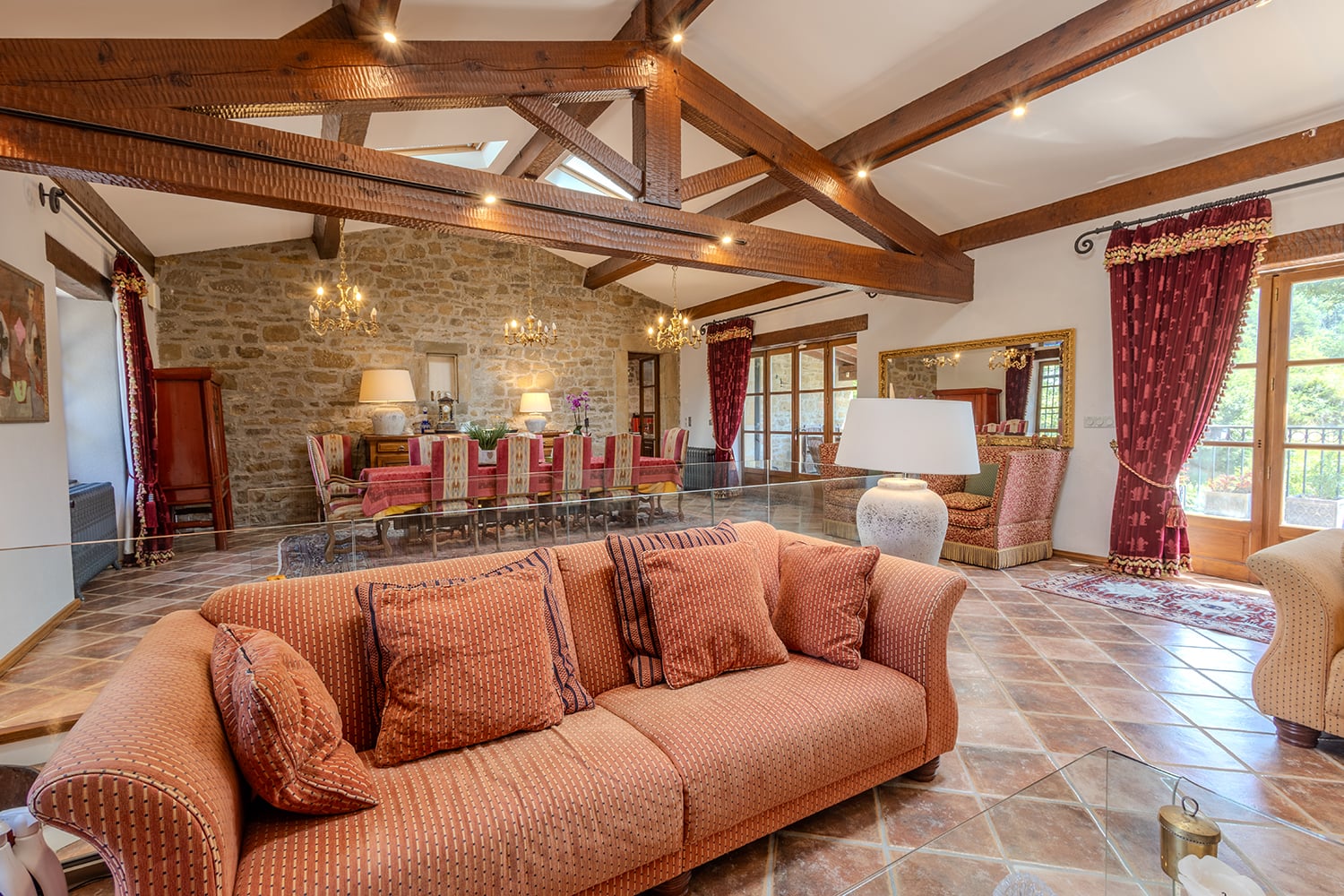 Sitting room | Vacation château in Castelreng