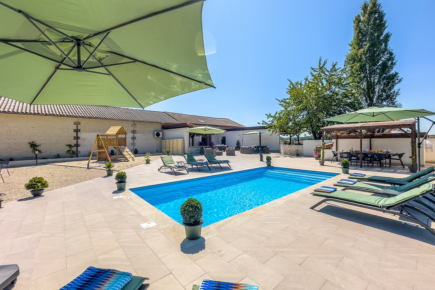 Private heated pool Private heated pool