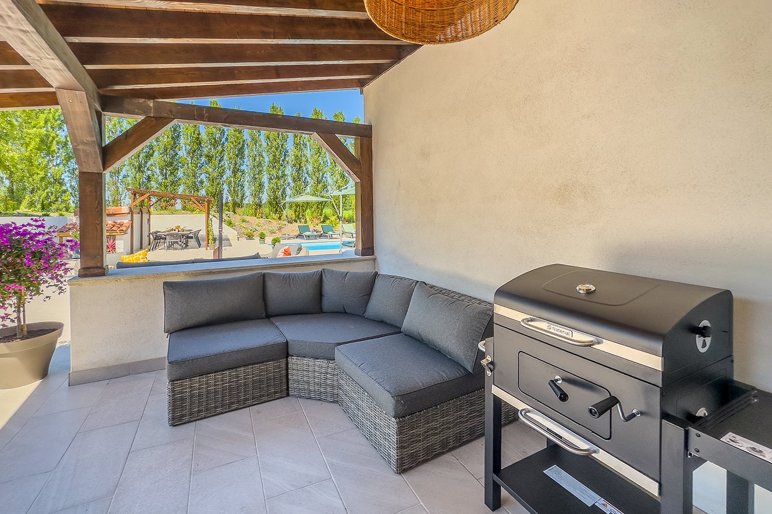 Shaded terrace