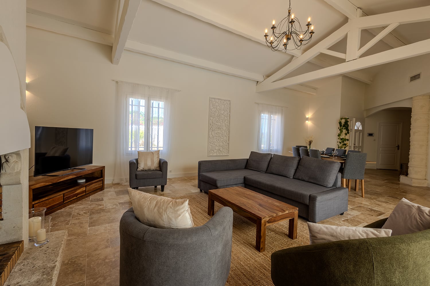 Sitting room | Rental villa in Le Somail