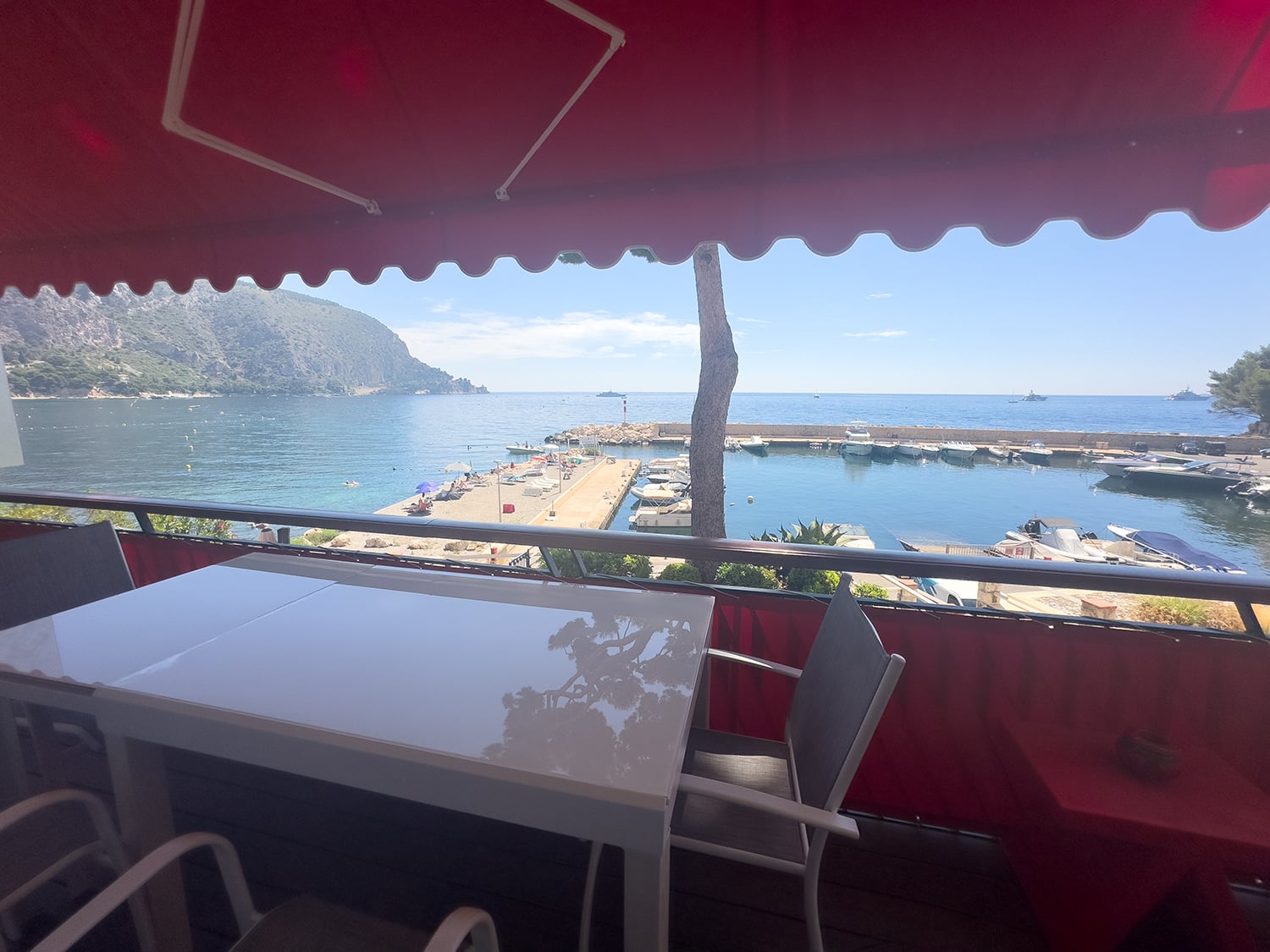 Panoramic Mediterranean views from the terrace