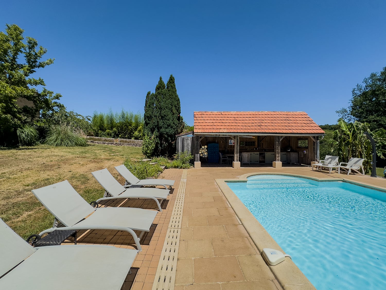 Private heated pool