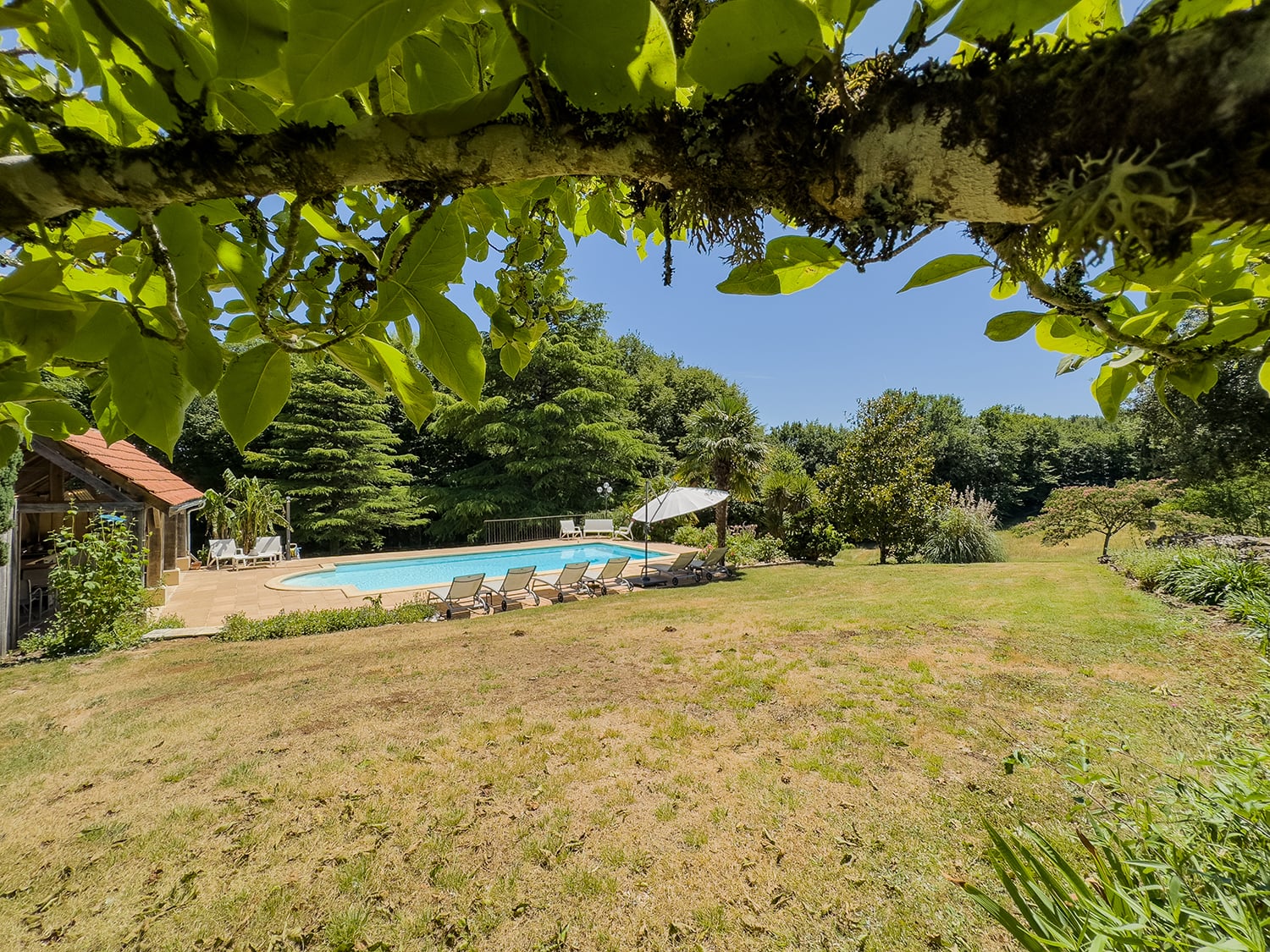 Private heated pool