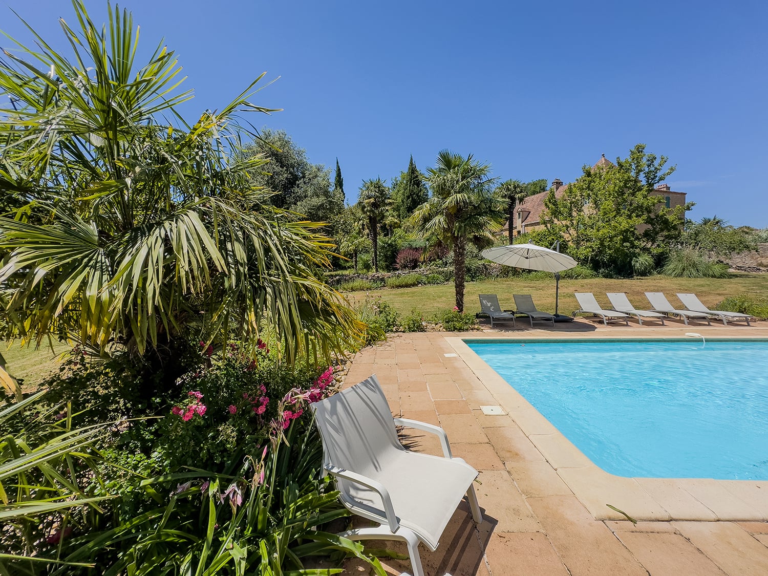 Private heated pool