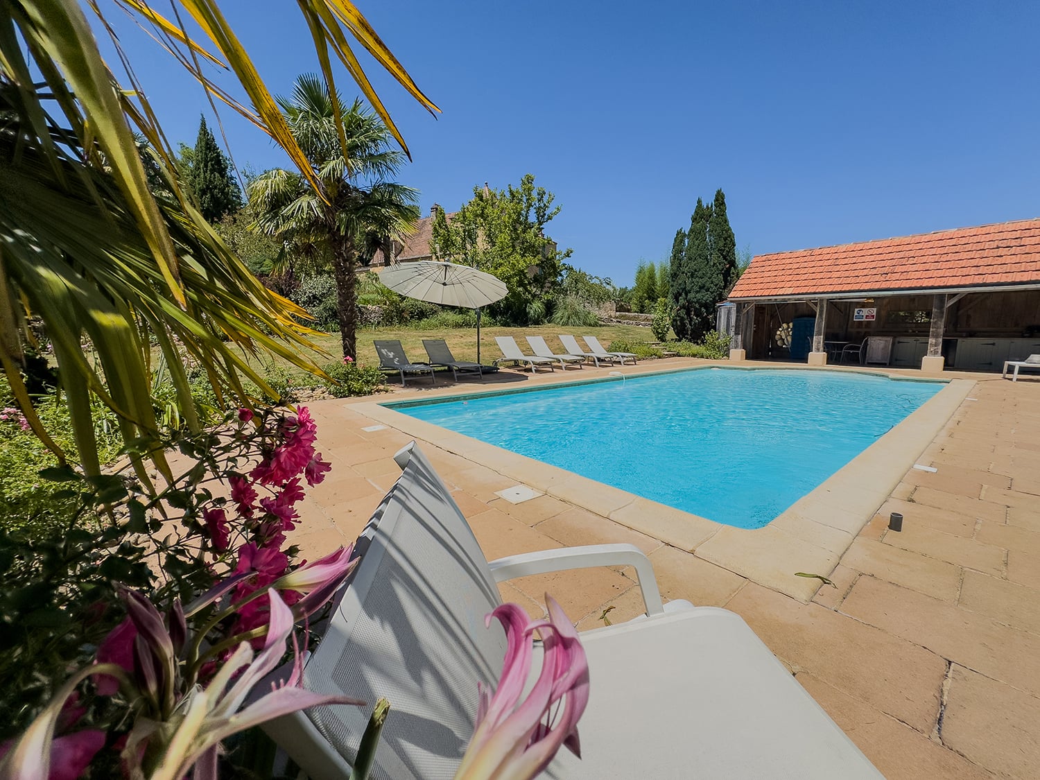 Private heated pool