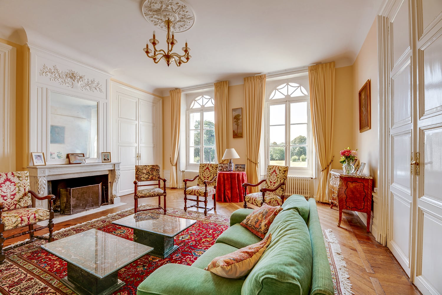 Sitting room | Holiday chateau in Nouvelle-Aquitaine