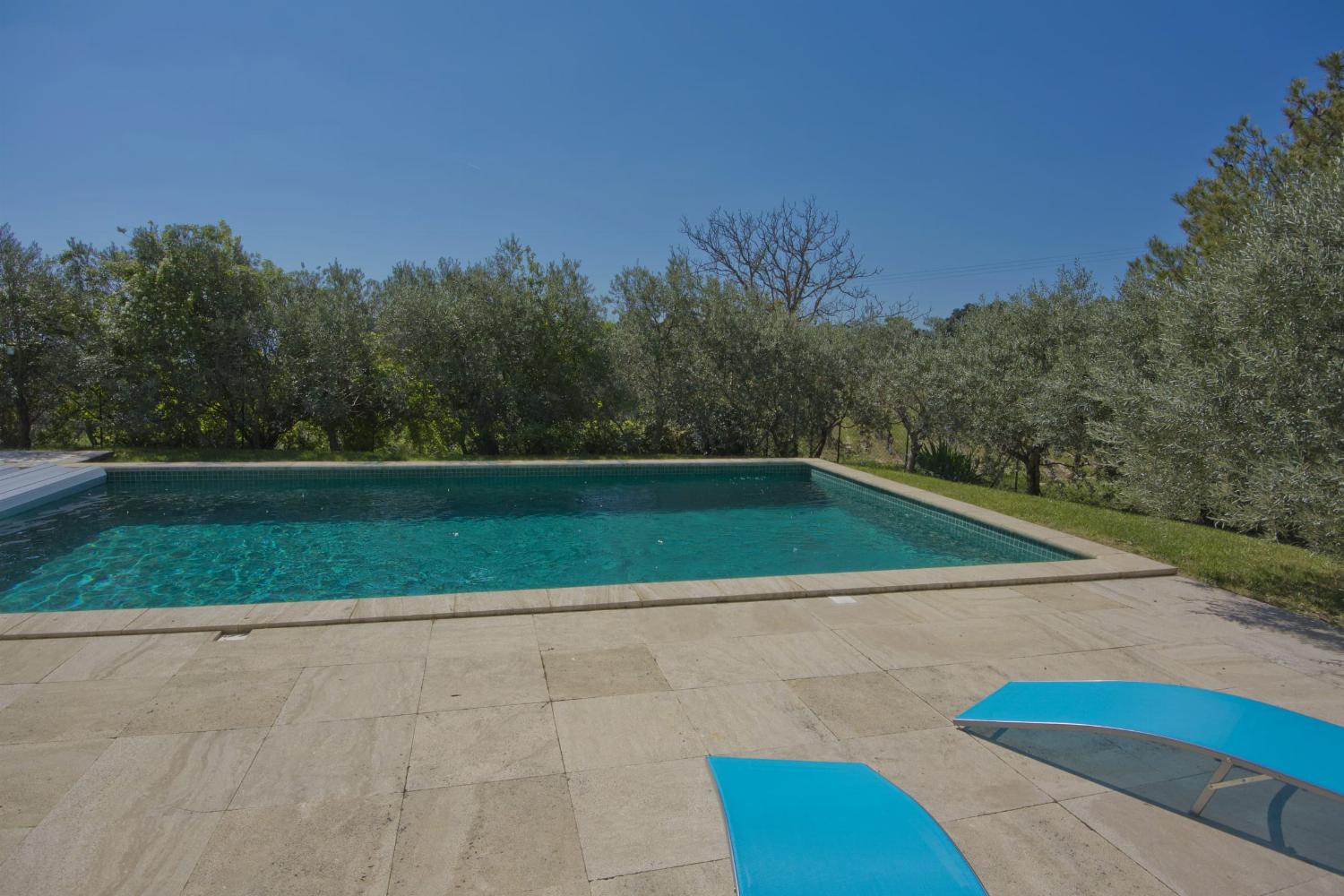 Private heated heated pool