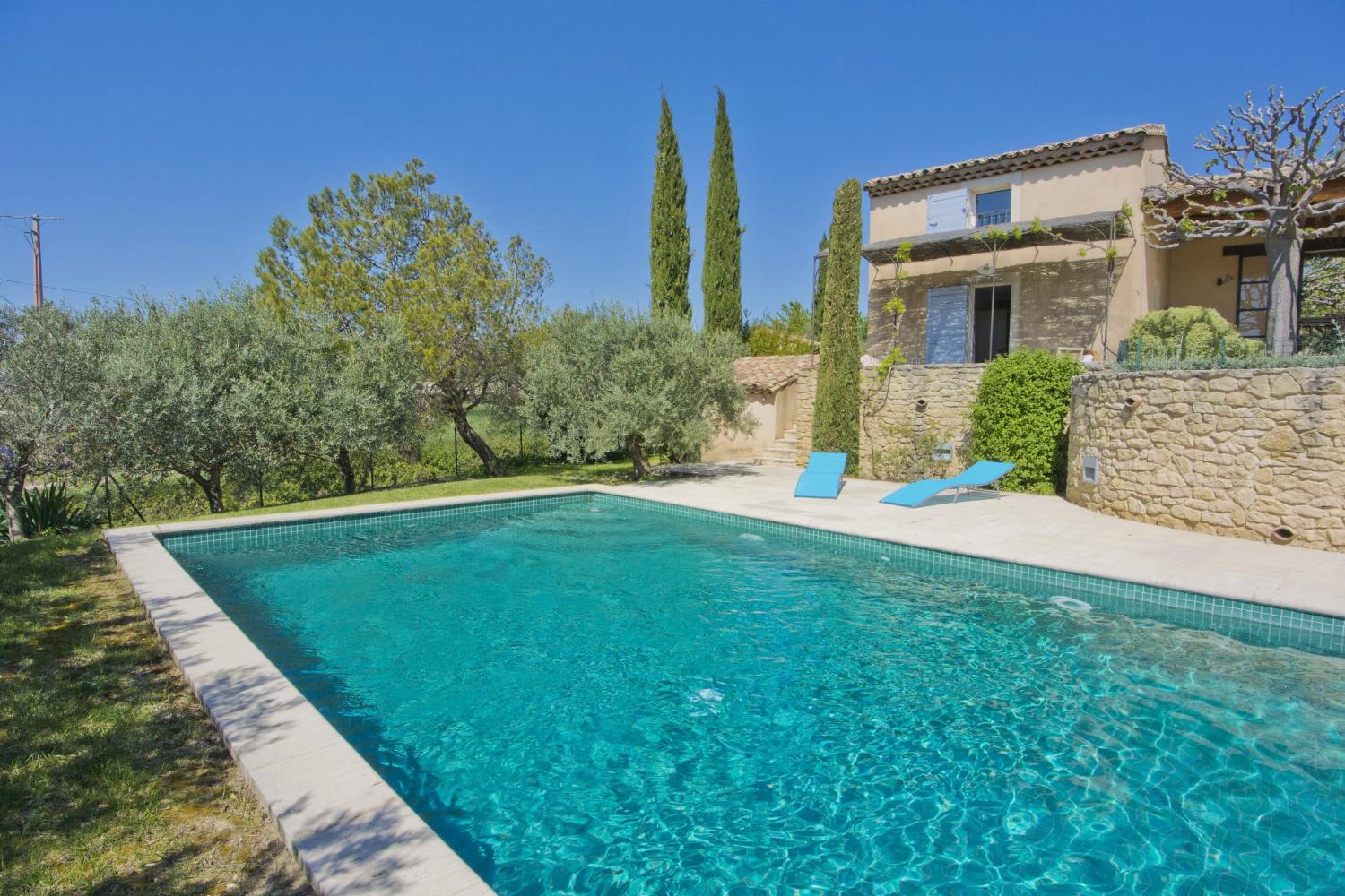 Private heated pool