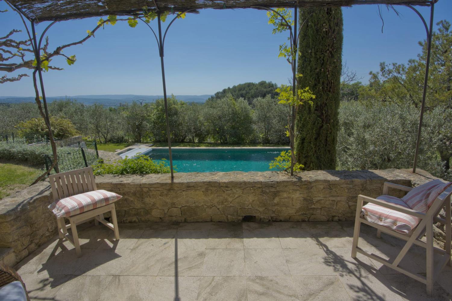 Terrace and private heated pool