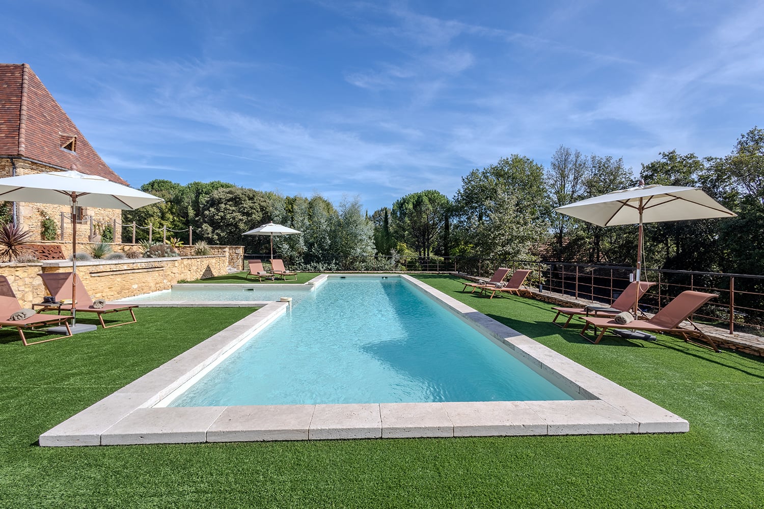 Shared heated pool