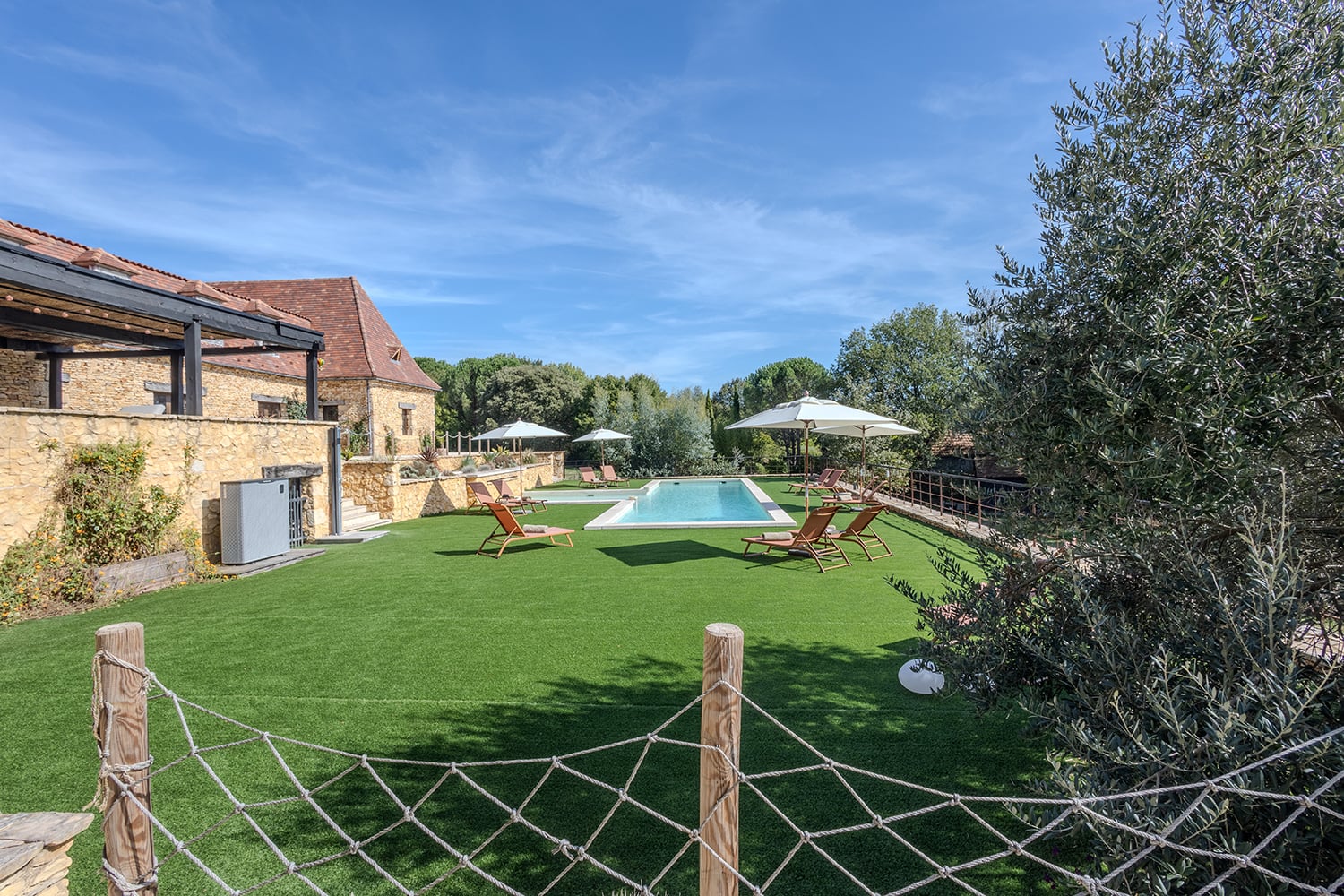 Shared heated pool