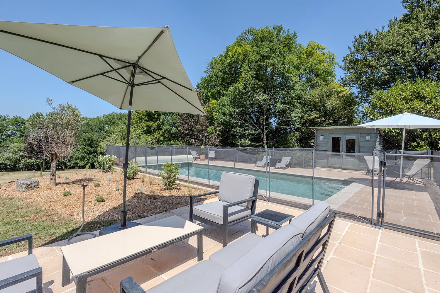 Private heated pool Private heated pool