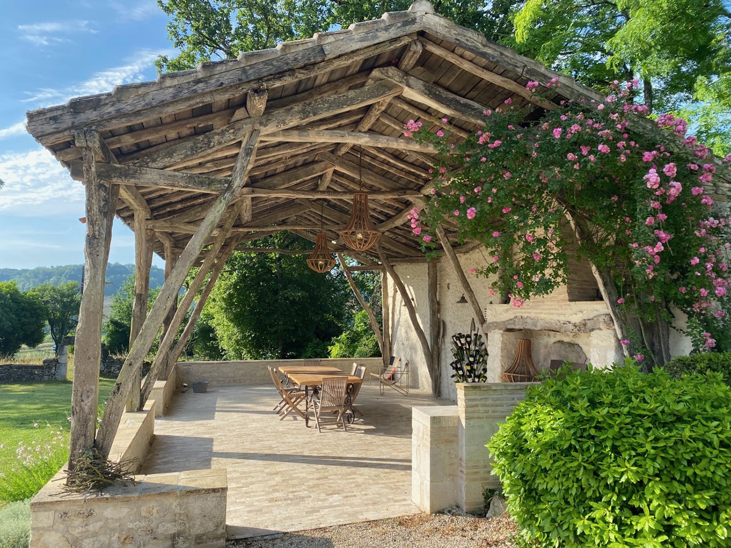 Covered terrace