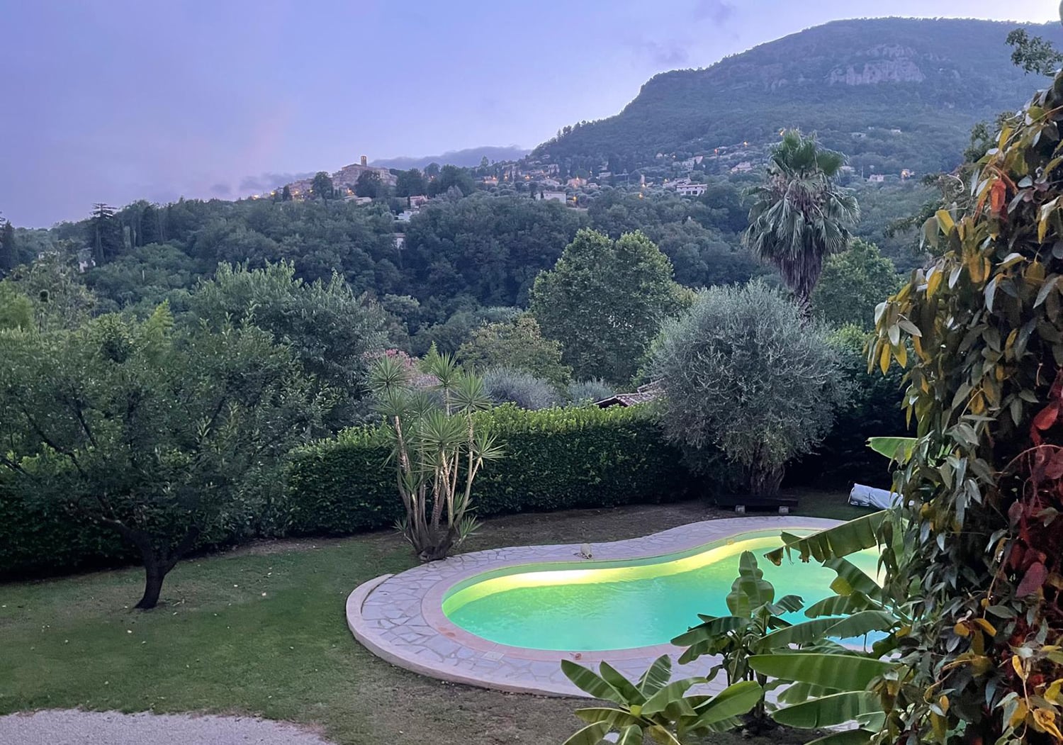 Private heated pool