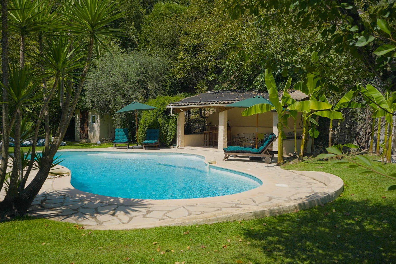 Private heated pool