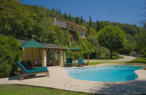 Private heated pool