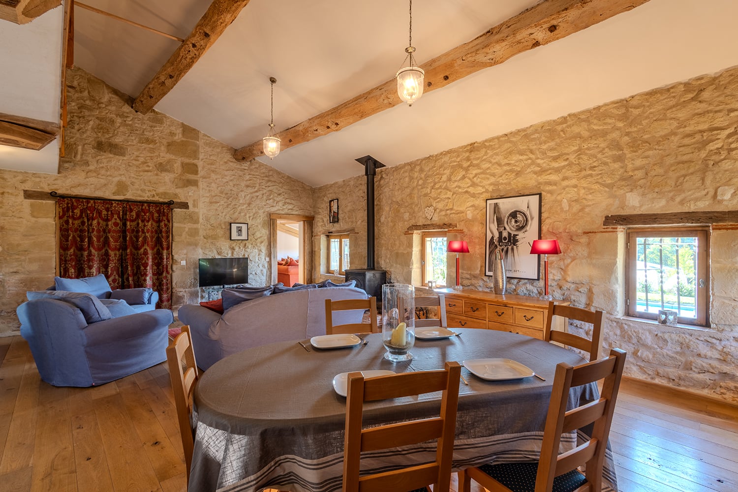 Living room | Holiday home in Nouvelle-Aquitaine