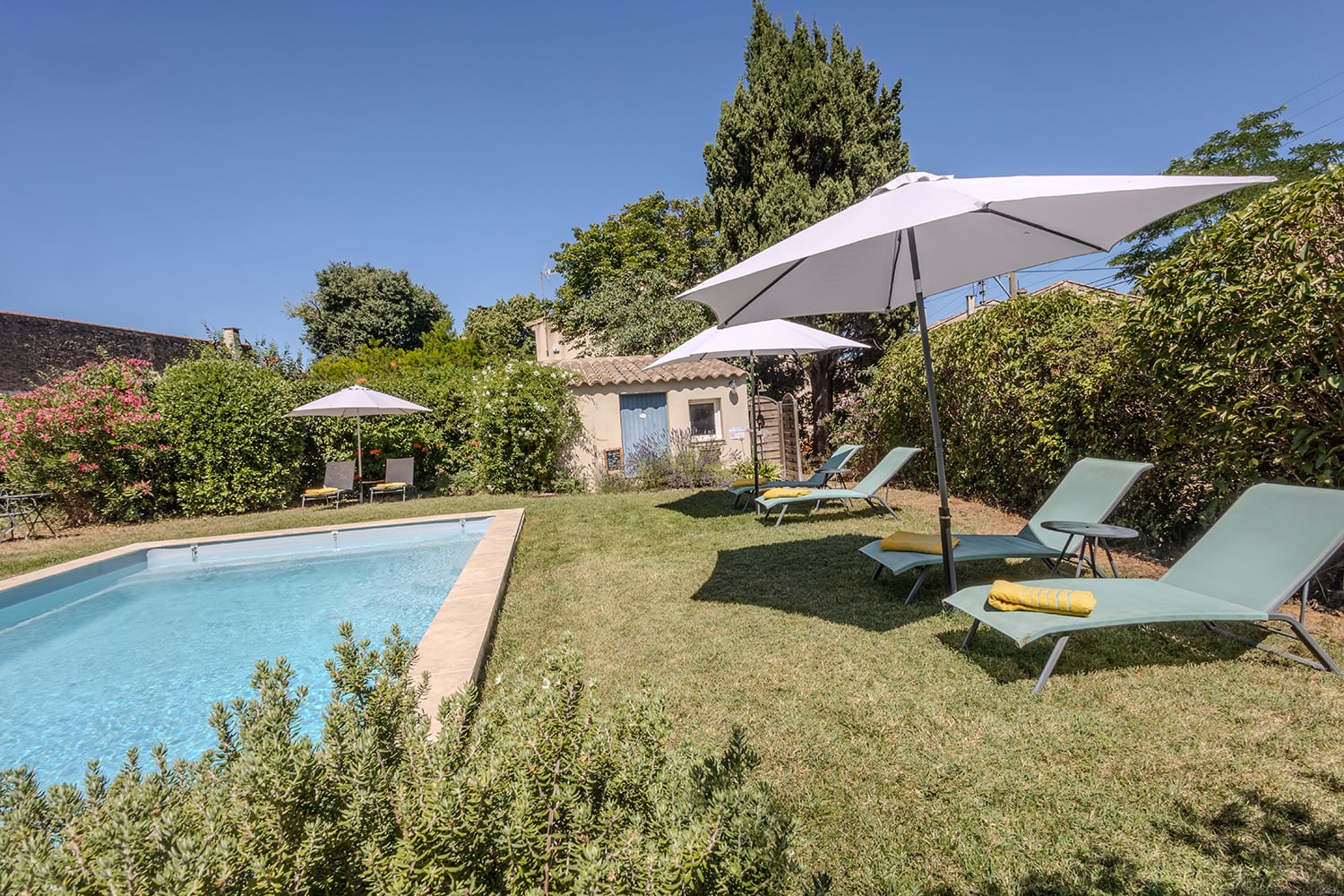 Shared heated pool