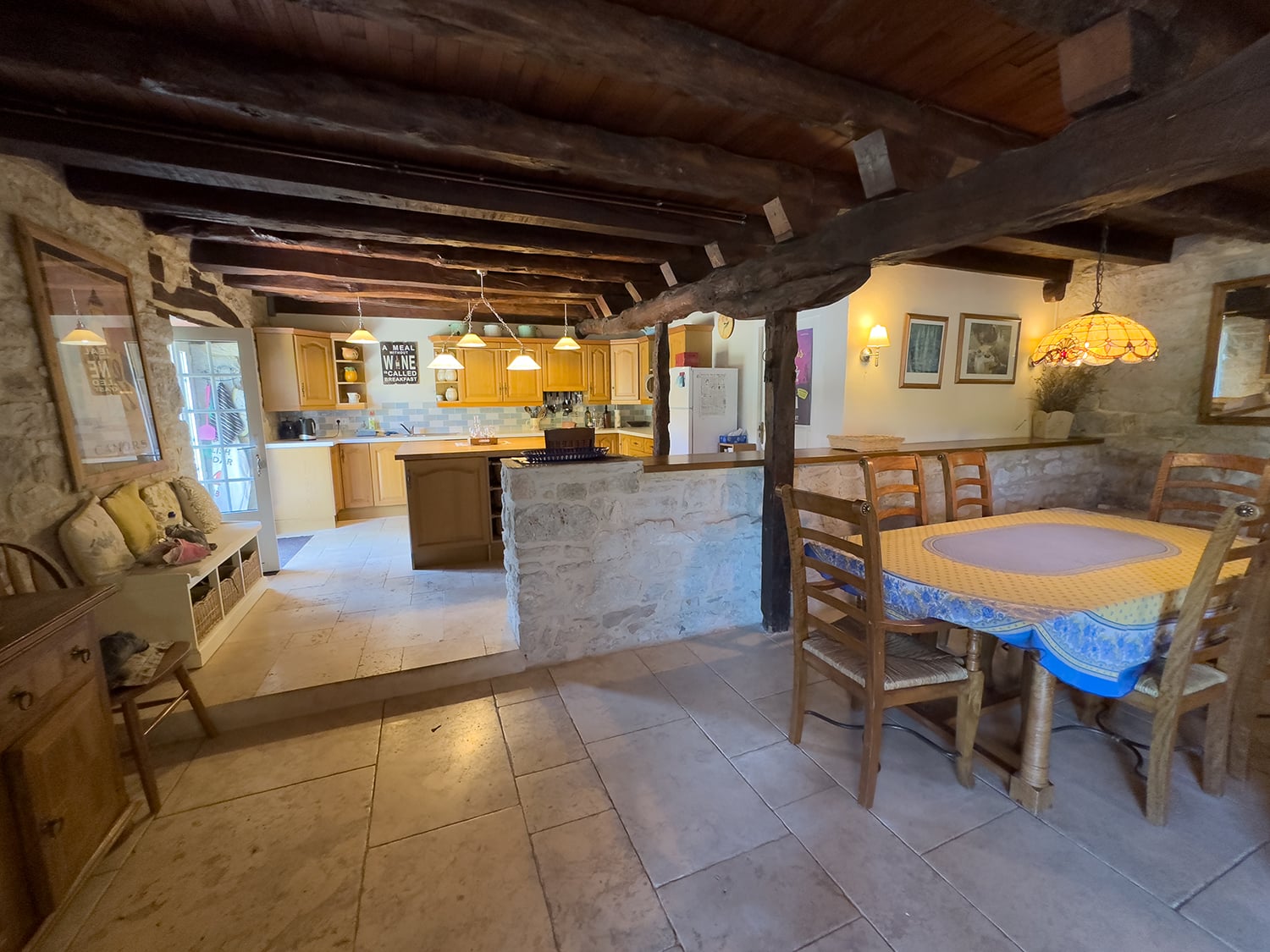 Dining room | Holiday cottage in Catus