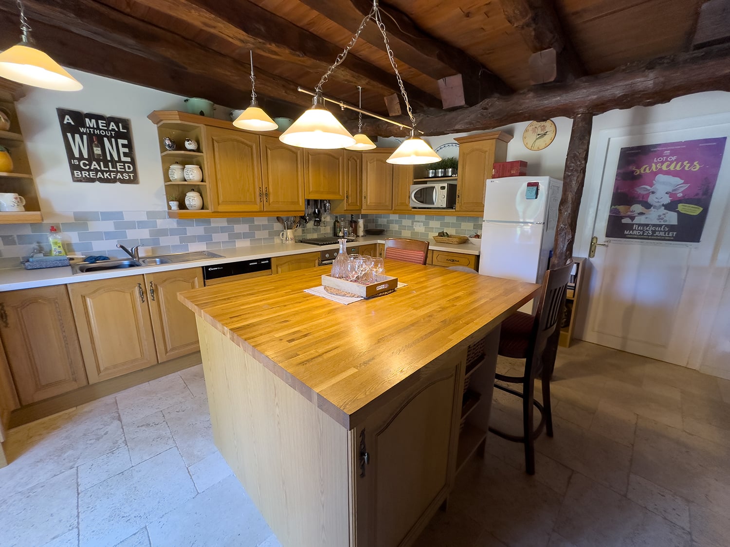 Kitchen | Holiday cottage in Catus