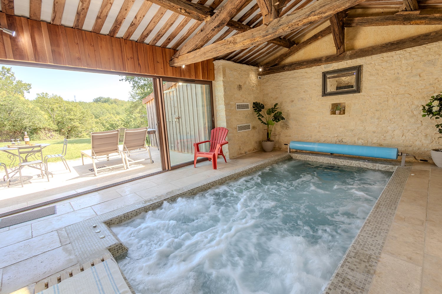 Private indoor heated pool