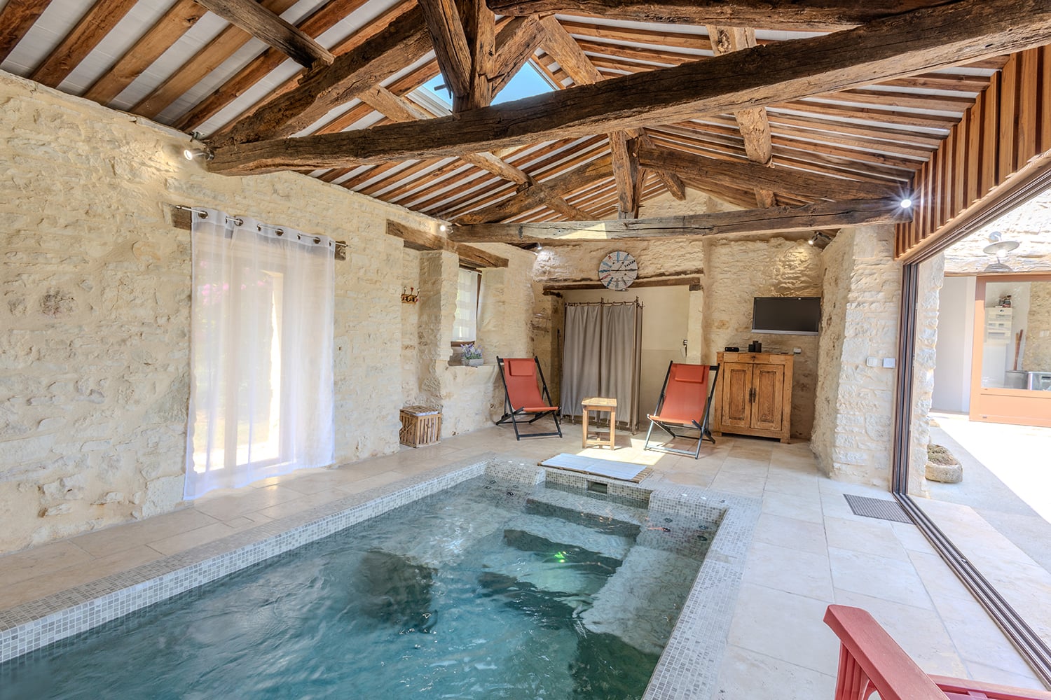 Private indoor heated pool