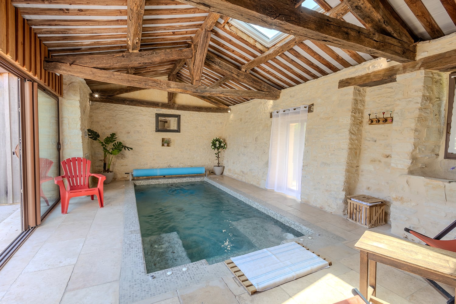 Private indoor heated pool