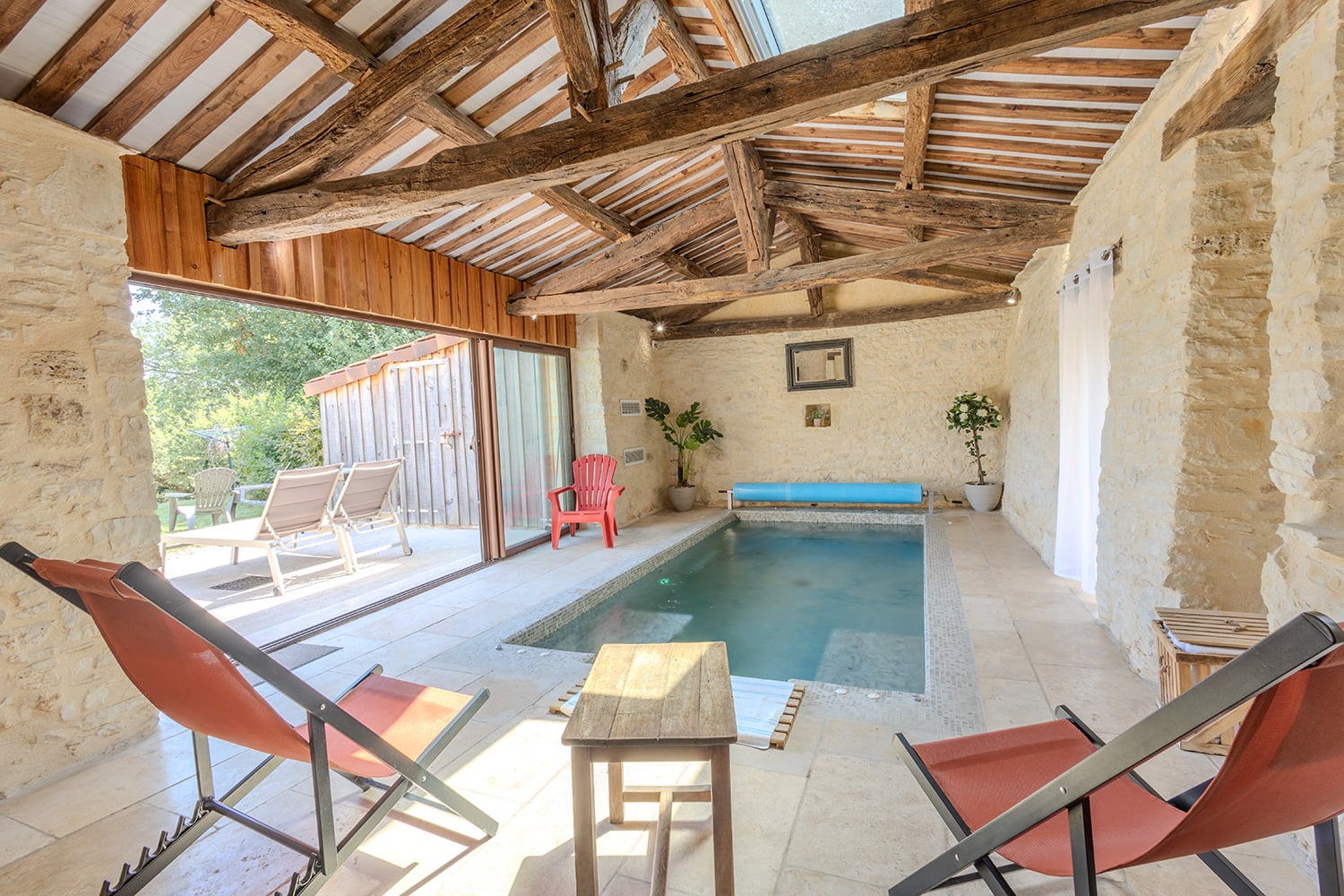 Private indoor heated pool