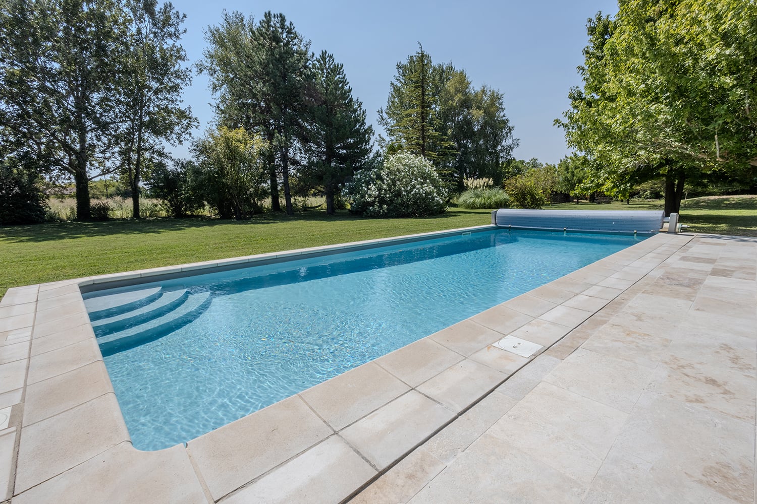 Private heated pool