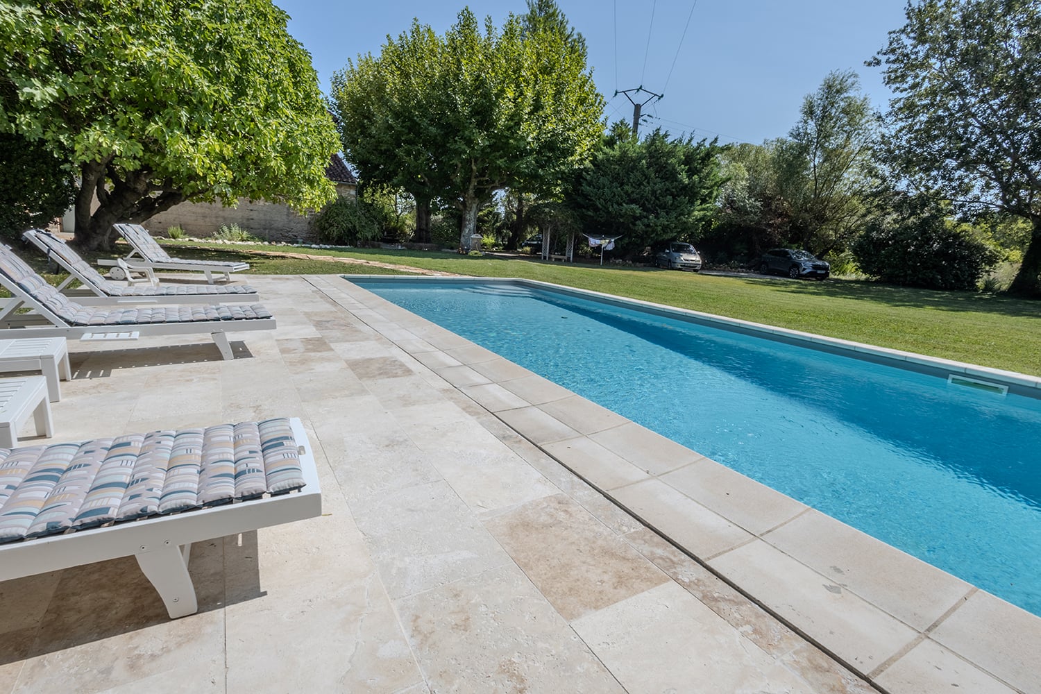 Private heated pool