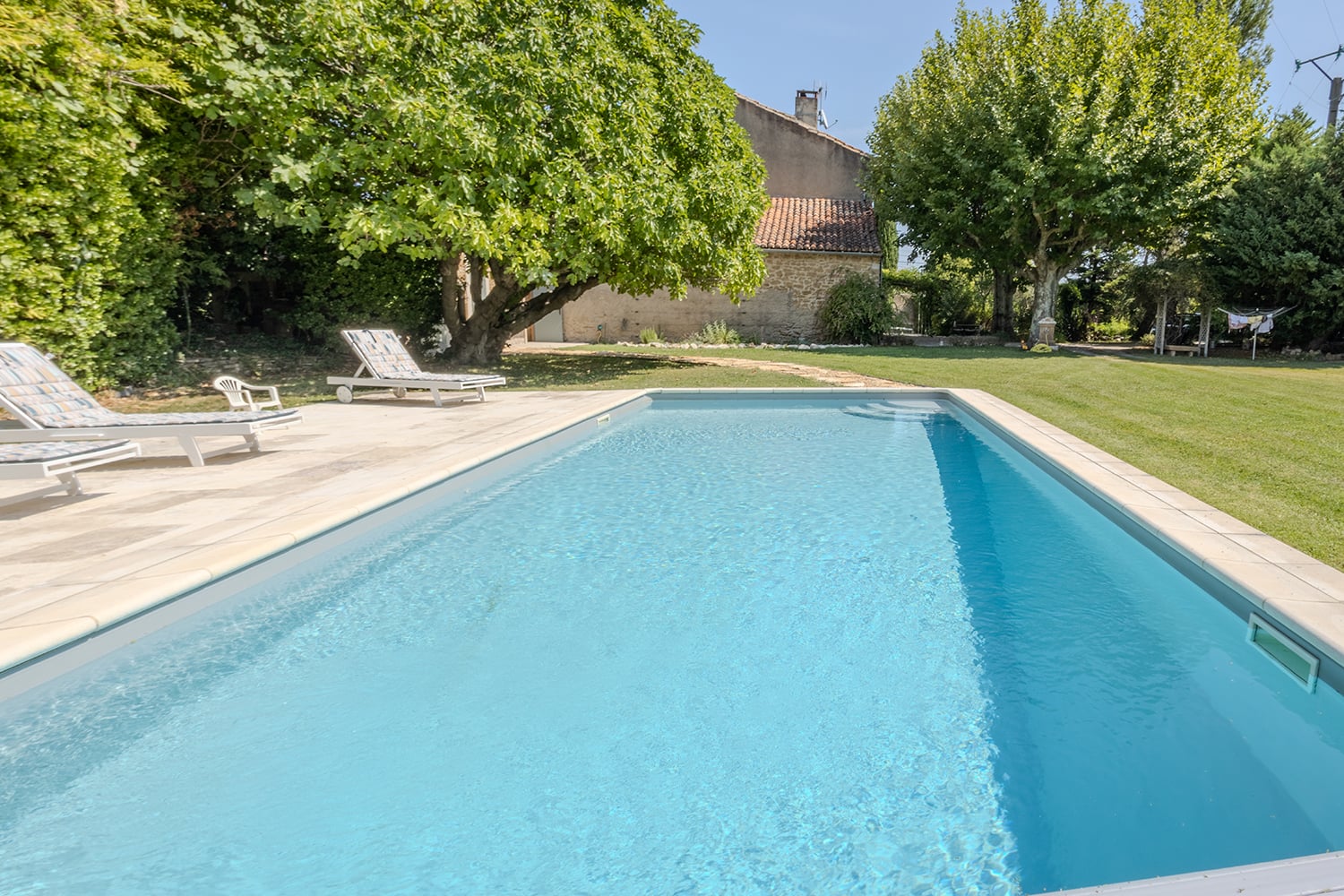 Private heated pool