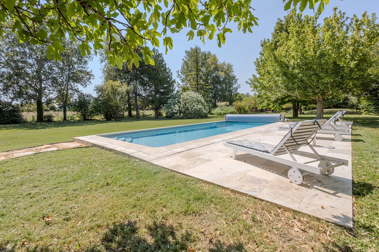 Private heated pool