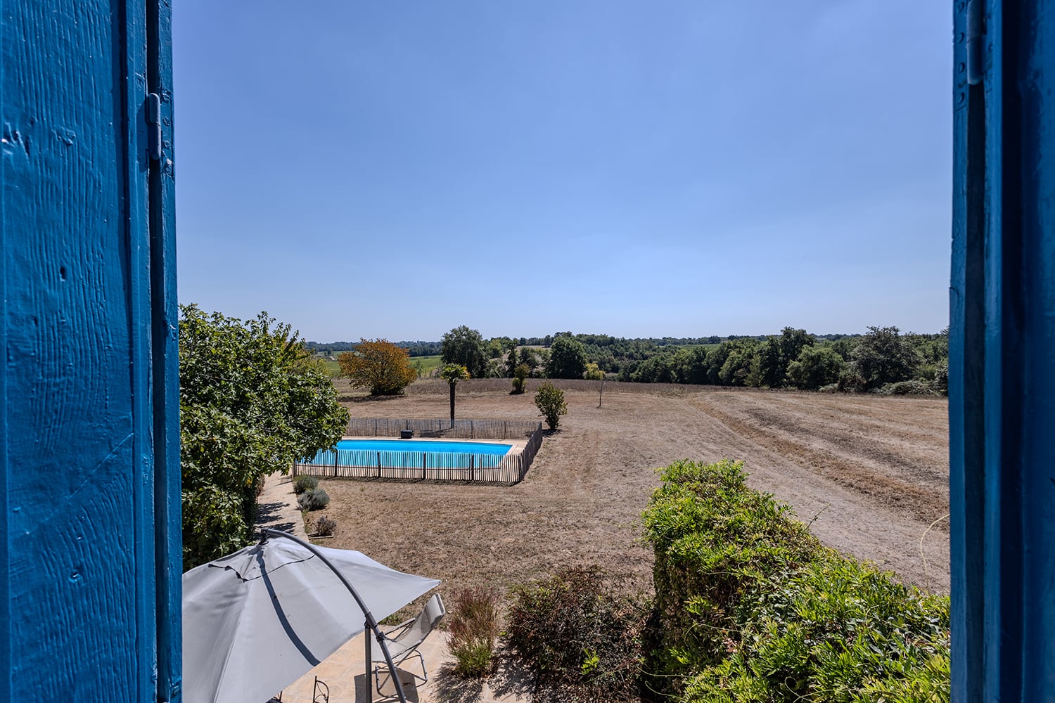 View from bedroom window