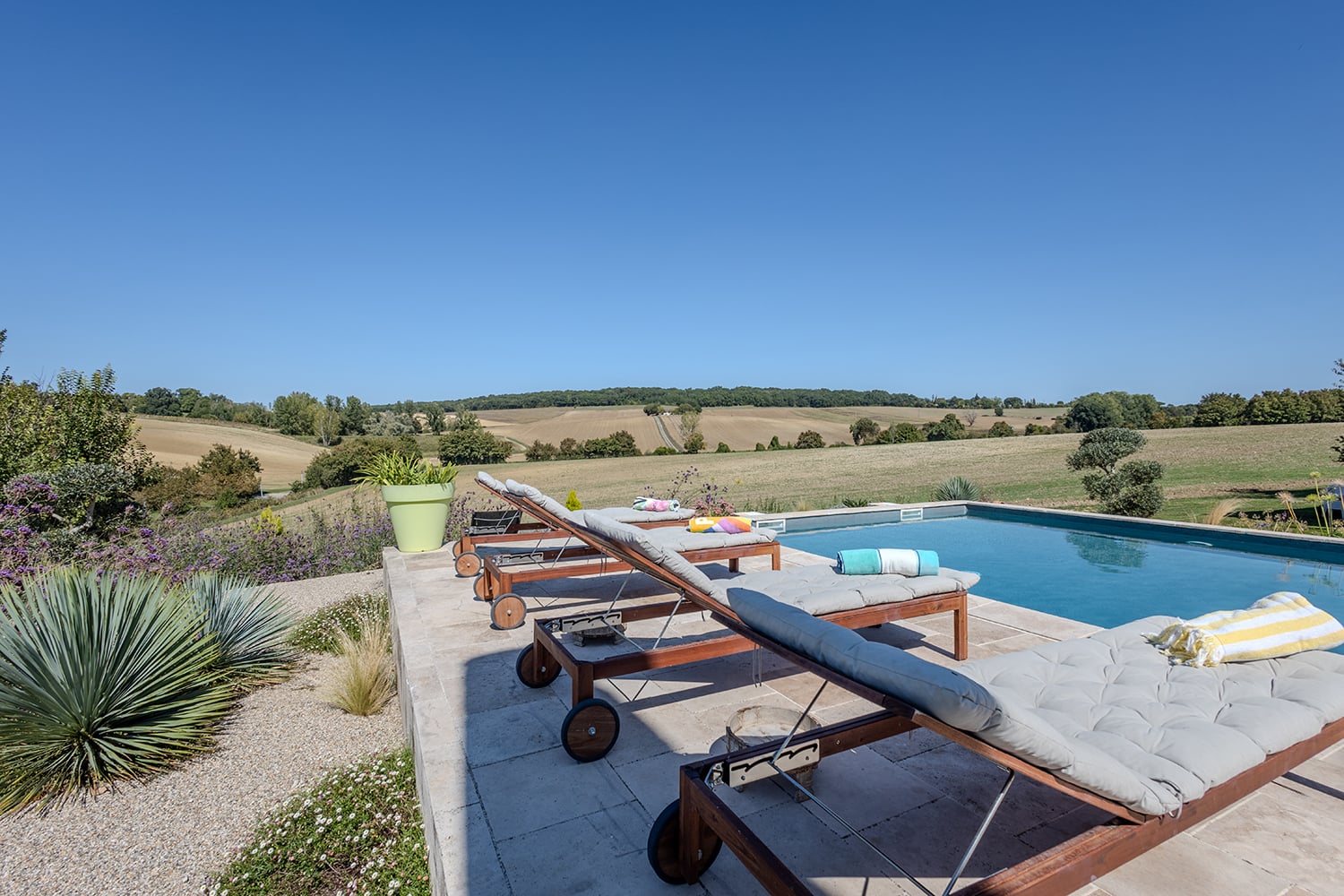 Private heated pool