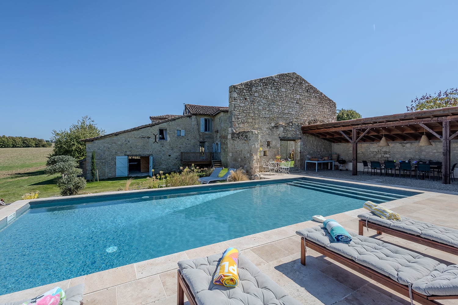 Private heated pool
