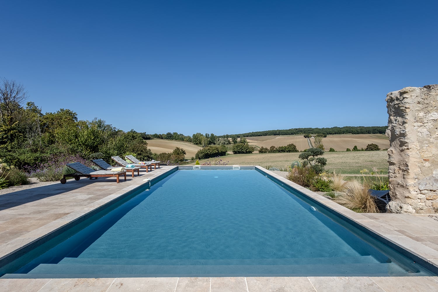 Private heated pool