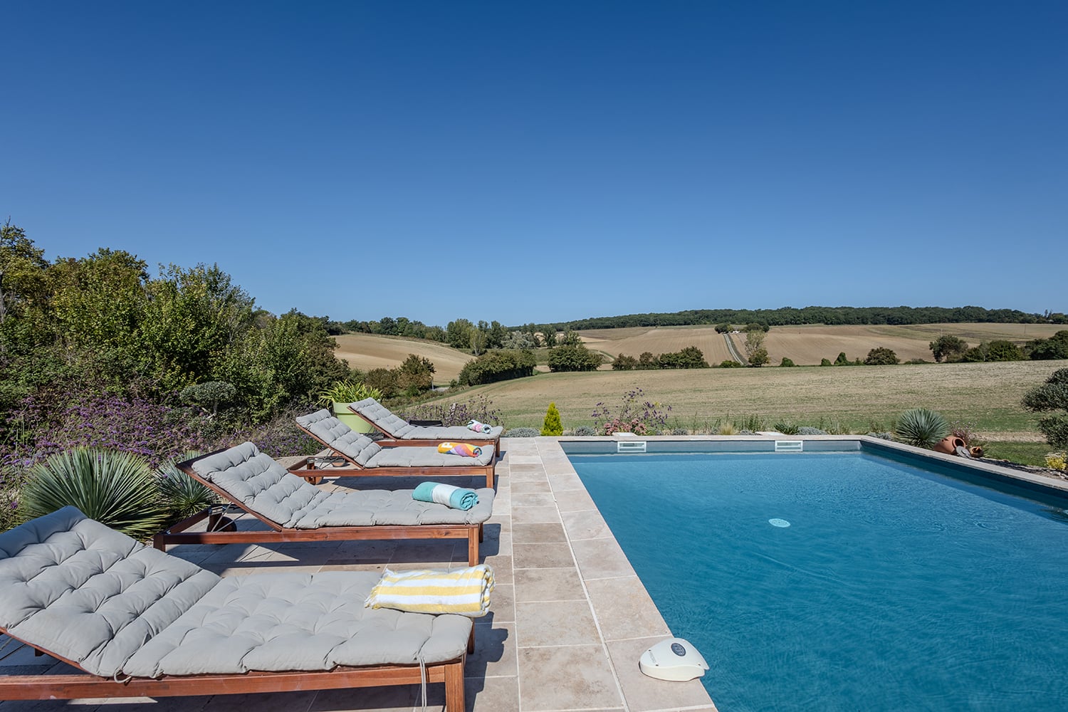 Private heated pool