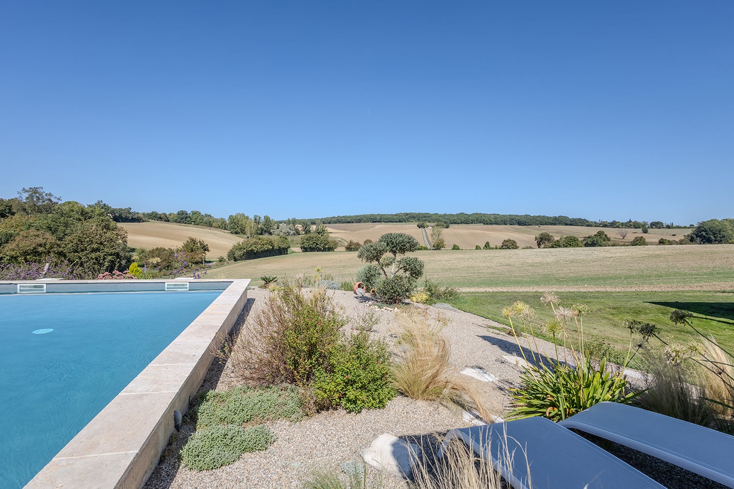 Private heated pool