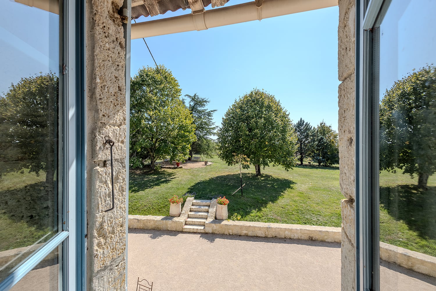View from bedroom window