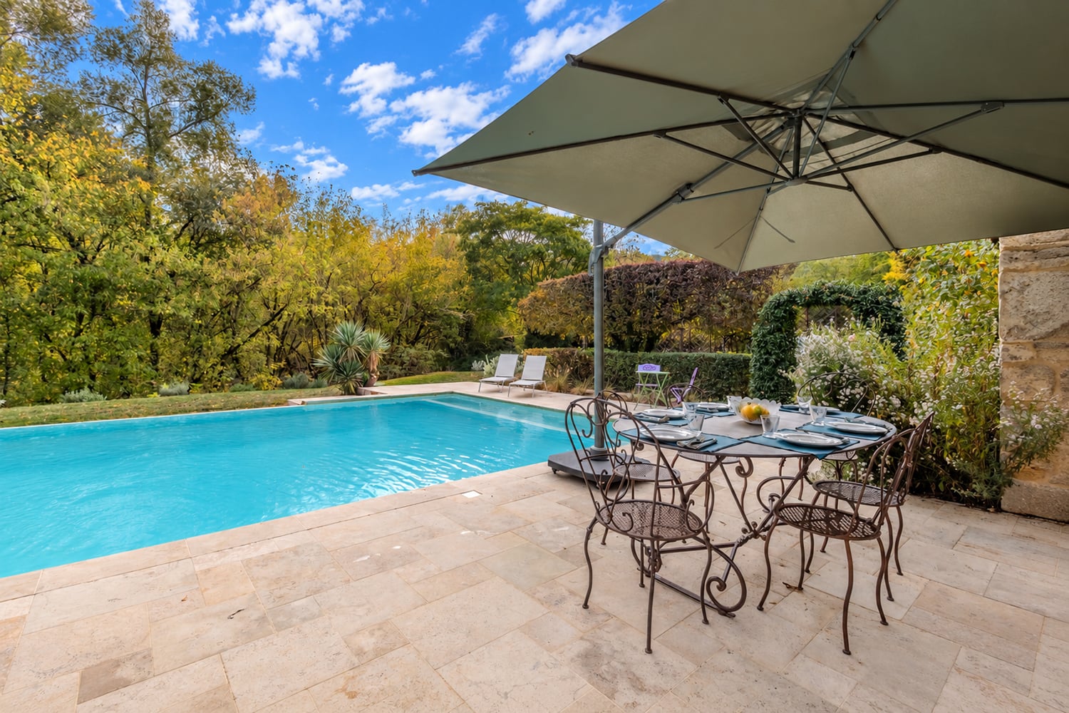 Private heated infinity pool Private heated infinity pool