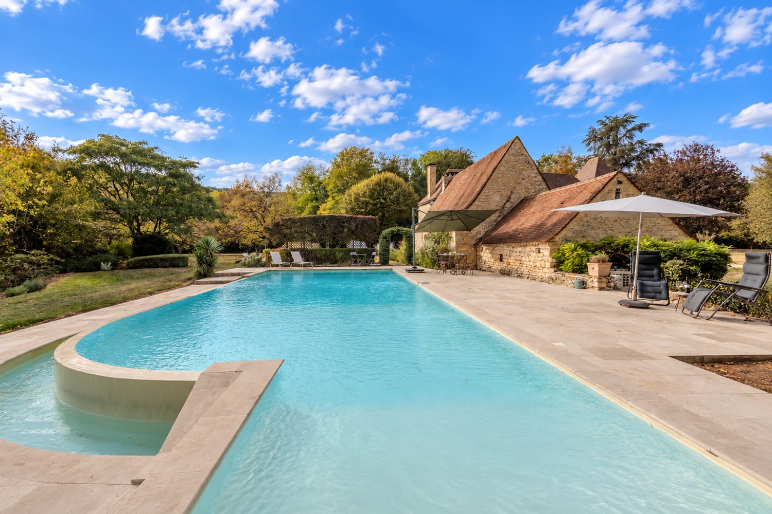 Private heated infinity pool Private heated infinity pool