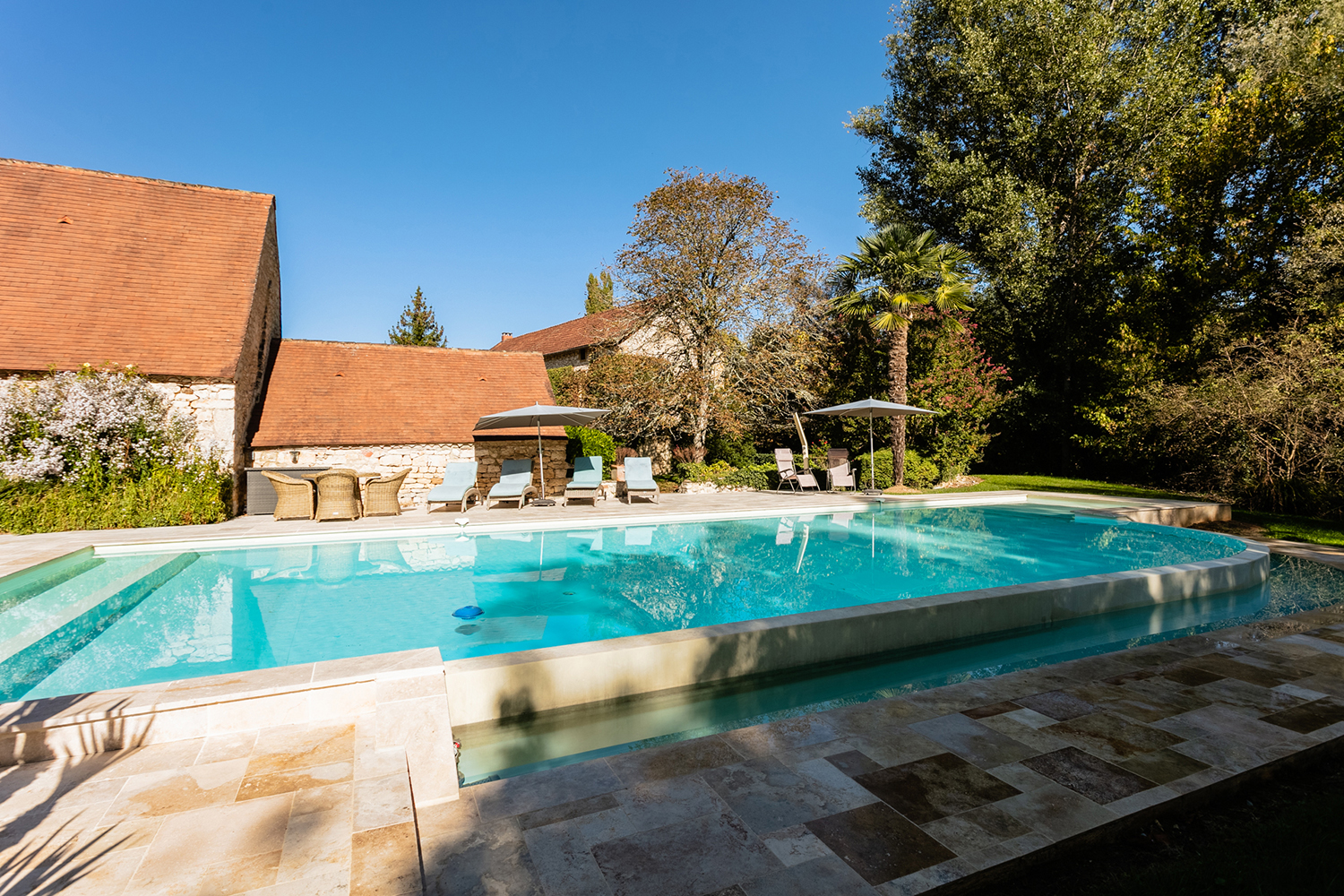 Private heated pool