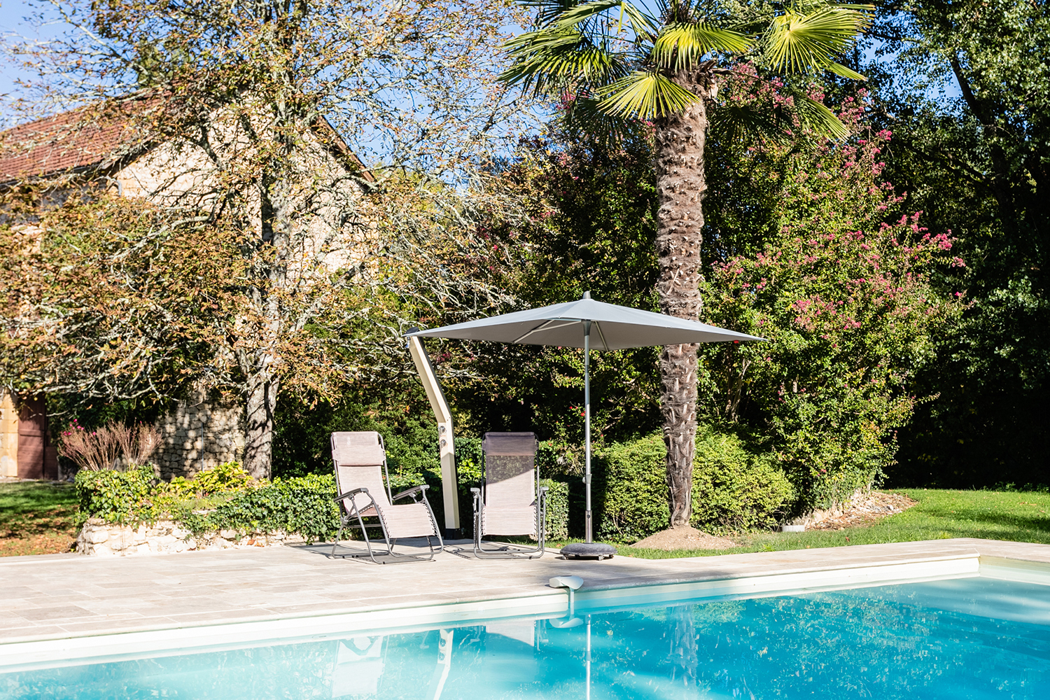 Private heated pool