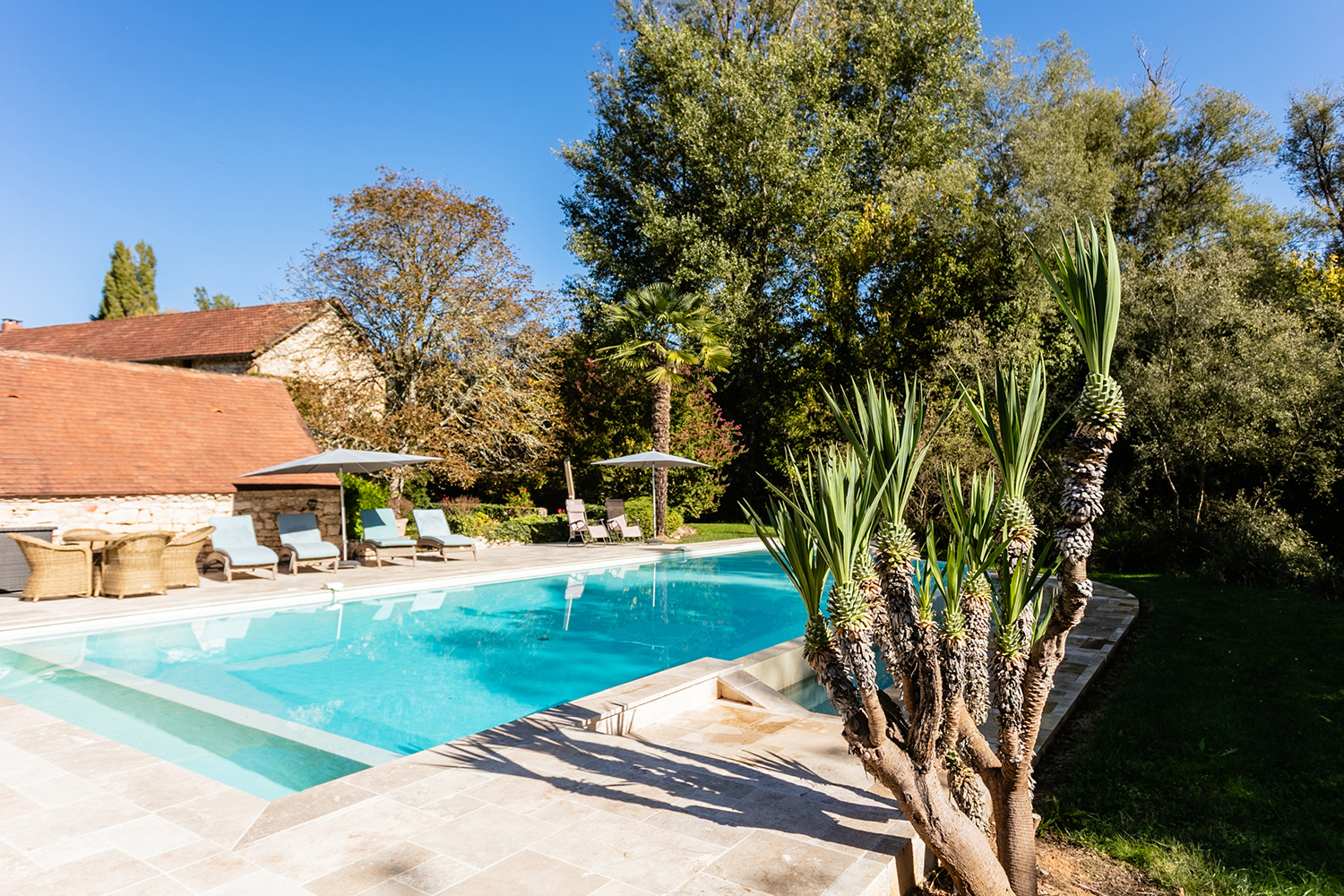 Private heated pool