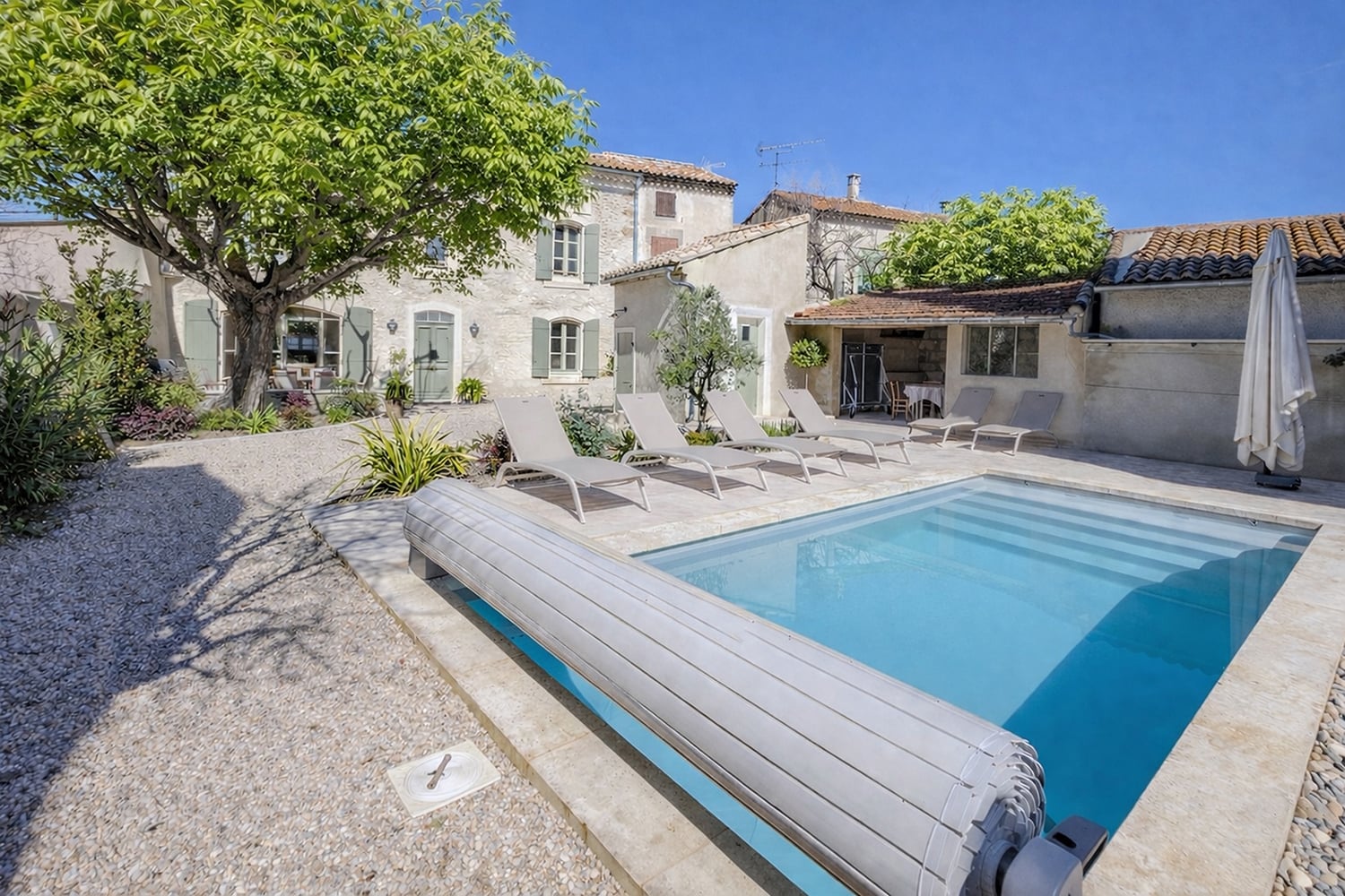 Holiday home in Bouches-du-Rhône with private heated pool