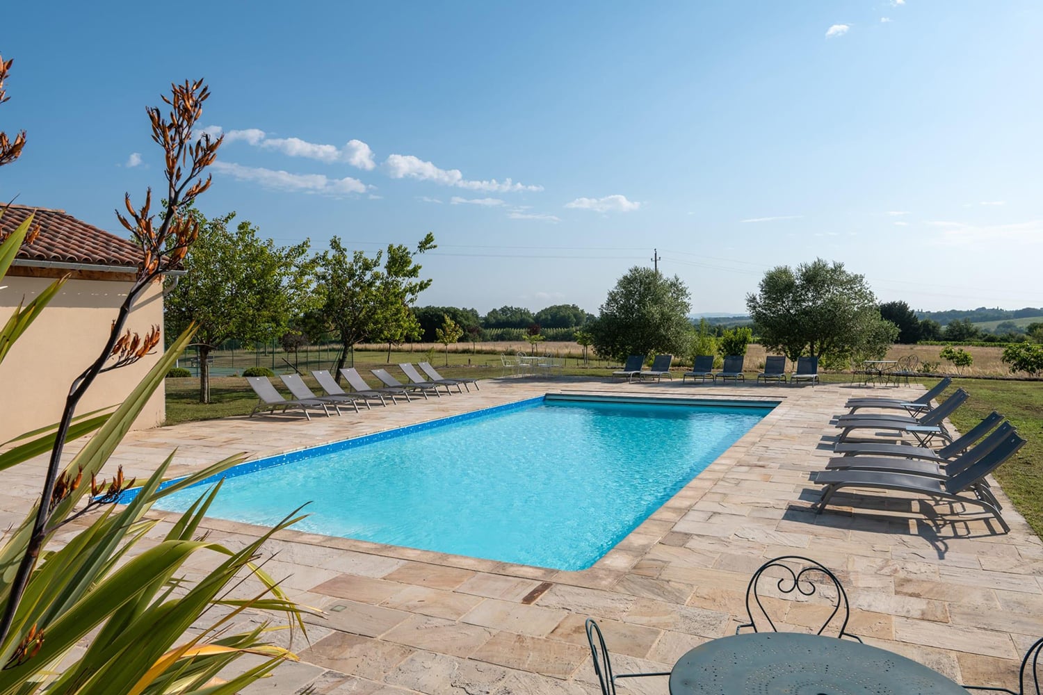 Private heated pool