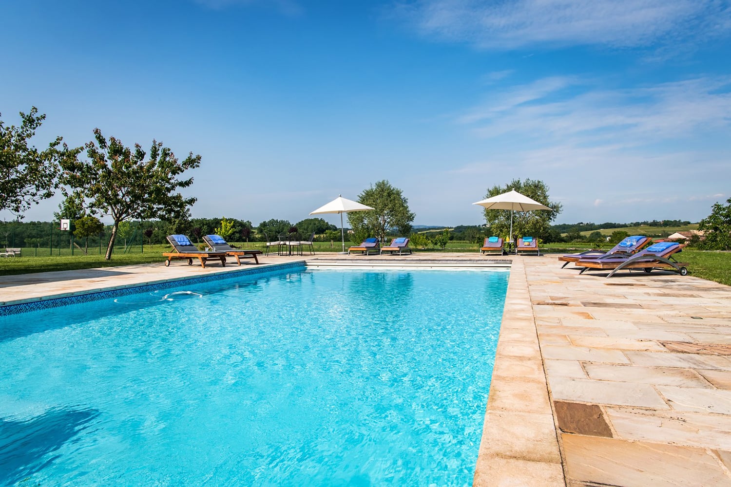 Private heated pool