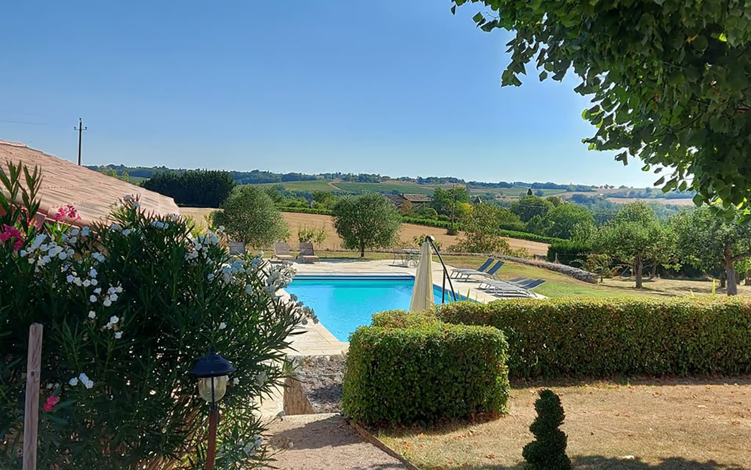 Private heated pool